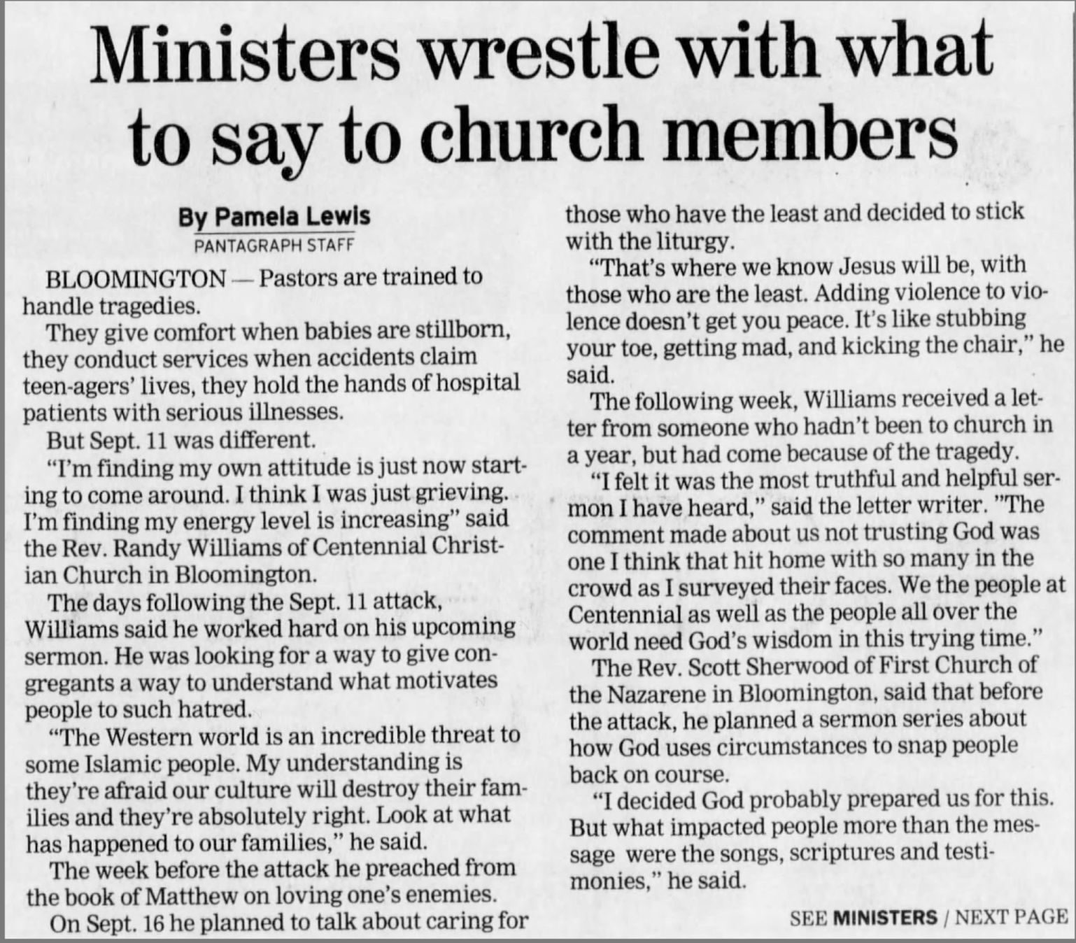 Ministers wrestle with what to say to church members
